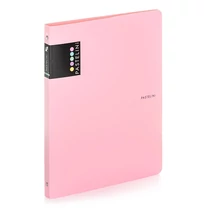 Gyűrűskönyv PASTELINI A/4 4 gyűrű PP 20 mm pink