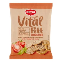 Keksz DETKI VitálFitt paradicsomos-bazsalikomos teljes kiőrlésű 100 g