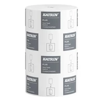 Kéztörlő tekercses KATRIN Plus S 2 mini 14 cm 60 m 240 lap belsőmagos 2 rétegű fehér