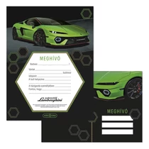 Partimeghívó ARS UNA 10 ív+10 db boríték Lamborghini 5522