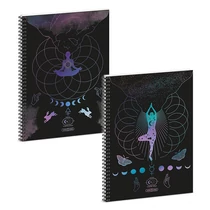 Spirálfüzet kockás ARS UNA Mystic Constellation A/4 60 lapos