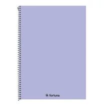 Spirálfüzet kockás FORTUNA Monocolor A/4 70 lapos pasztell lila