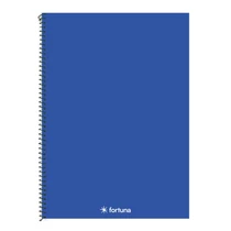 Spirálfüzet kockás FORTUNA Monocolor A/4 70 lapos sötétkék