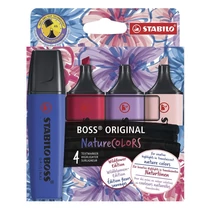 Szövegkiemelő készlet STABILO Boss NatureColors Wildflowers 4 darabos