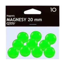 Táblamágnes GRAND 20mm zöld 10 darabos