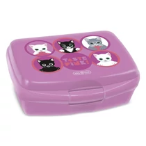 Uzsonnás doboz ARS UNA Think Pink 5519 műanyag BPA mentes 165x135x60 mm