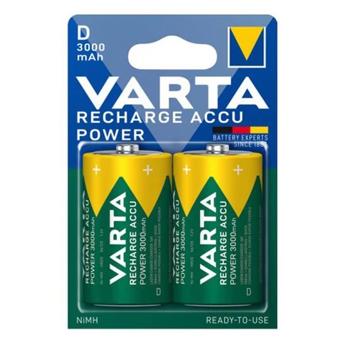 Akkumulátor góliát VARTA Recharge Accu Power D 2x3000 mAh