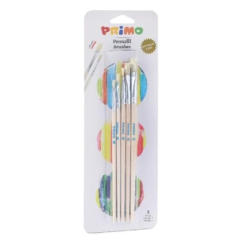 Ecset készlet PRIMO lapos (0,2,4,6,8) 5 darabos