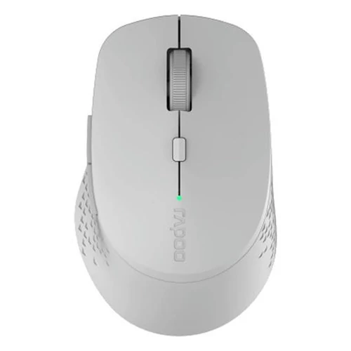 Egér vezeték nélküli RAPOO M300 bluetooth 2,4 GHz 6 gombos világosszürke