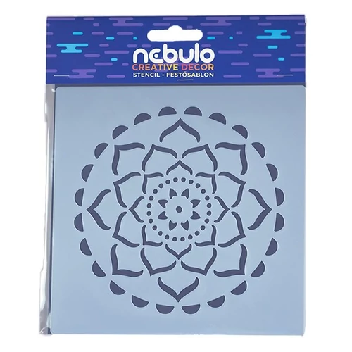 Festősablon NEBULO műanyag lap mandala