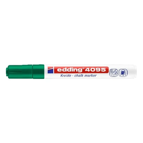 Folyékony kréta EDDING 4095 vágott 2-3 mm zöld