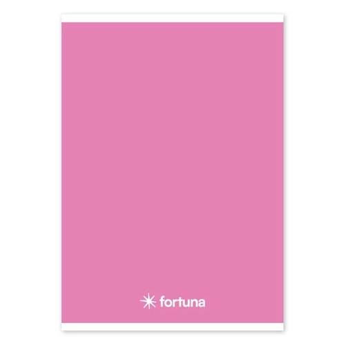 Füzet vonalas FORTUNA Monocolor A/5 32 lapos rózsaszín