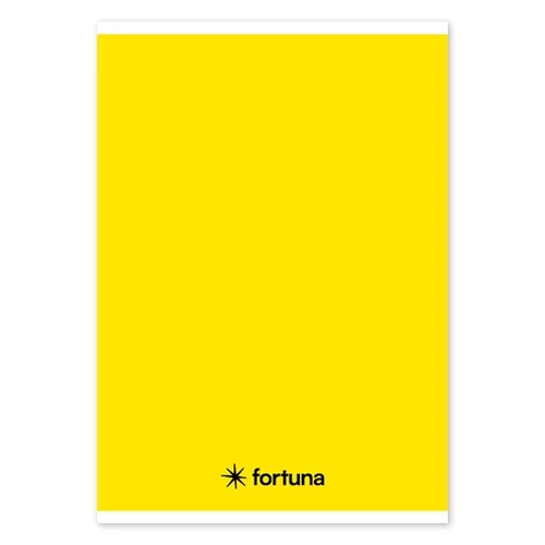 Füzet vonalas FORTUNA Monocolor A/5 32 lapos sárga