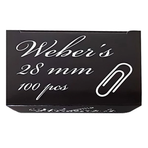 Gemkapocs WEBER`S 28mm nikkel 100 darabos