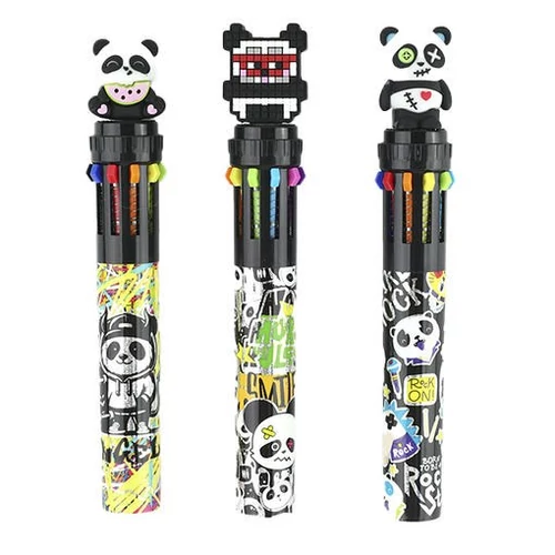 Golyóstoll NEBULO 0,7 mm 10 színű Panda