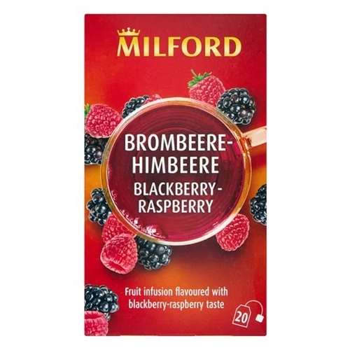Gyümölcstea MILFORD szeder és málna 20 filter/doboz