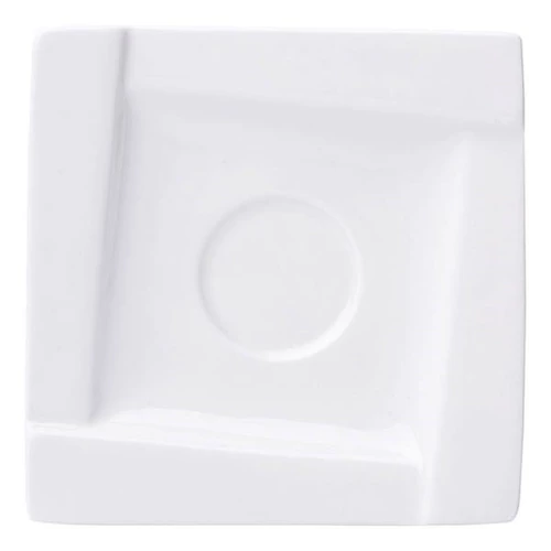 Kávéscsésze alj AMBITION Kubiko fehér 11,5 cm 6 darabos