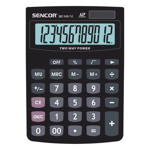 Számológép asztali SENCOR SEC 340/12 12 digit