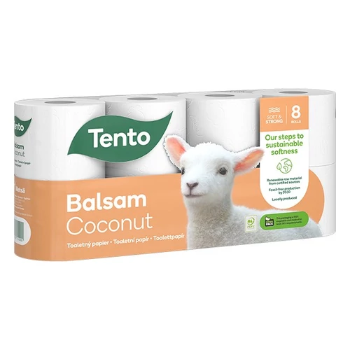 Toalettpapír TENTO Balsam vanilia 8 tekercses 3 rétegű