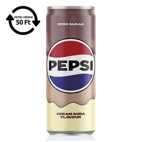 Üdítőital szénsavas PEPSI Treats Cream soda 0,24L DRS