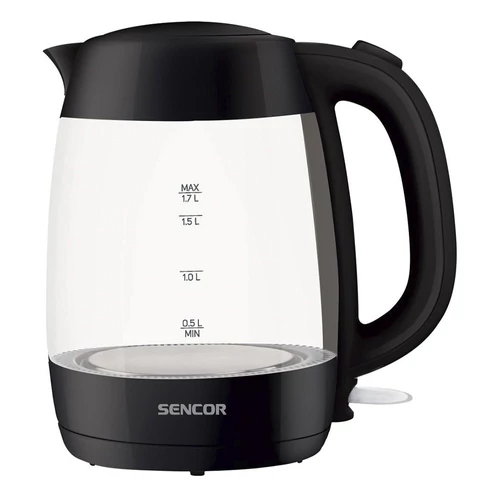 Üveg vízforraló SENCOR SWK 7301BK 2200W 1,7 liter fekete